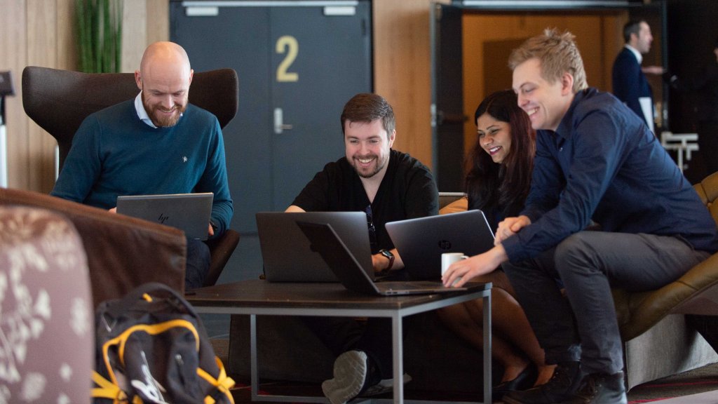 Software developers in Equinor during a sector gathering in 2019