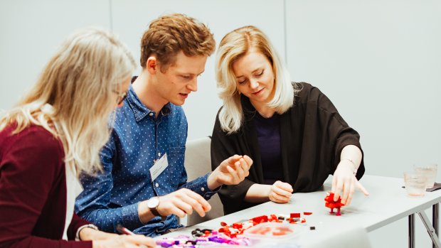 Working with LEGO always sparks a software developer's imagination at a conference